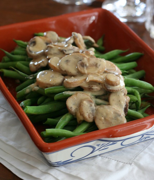 Green Beans with Mushroom Sauce